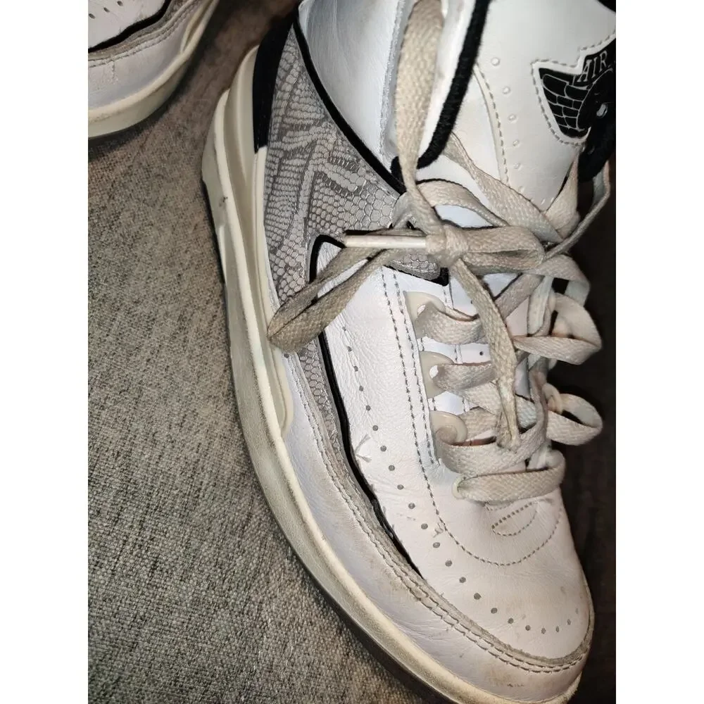 Nike Air Jordan 2 Retro (GS) Sneakers Python Edition Boys Size 6Y/ 8 Women's